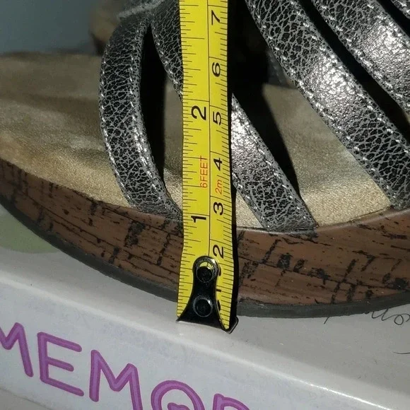 Jelly Pop Memory Foam Pheonix Jewel Slide  Stud Wedge Sandals Size 9.5 - Picture 7 of 11